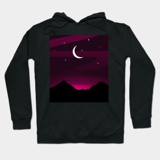 Pink Mountains and Sky Hoodie